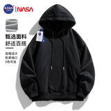 NASA GISS官方潮牌联名连帽卫衣男青少年潮流宽松纯色运动休闲百搭外套男