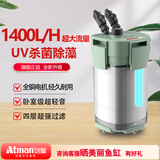 创星鱼缸过滤器过滤桶循环水泵系统全套龟缸三合一周转过滤箱静音杀菌 【UV杀菌】80-150CM缸（大流量选择）CFS 【搭配前置过滤桶】套装