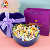 大白兔奶糖原味混合味心形爱心礼盒装 送朋友生日礼物糖果零食礼物520g 心形铁盒【12种口味混合装】520g