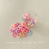 格蒙小女孩不伤发毛巾圈儿童拇指橡皮筋女扎头发圈高弹力皮筋宝宝头绳