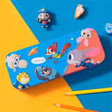 迪士尼（Disney）文具盒 铅笔盒男孩笔盒女孩多功能乘法口诀表双层文具收纳盒 小学生学习用品 疯狂动物城A88021-Z1