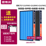 思博润 韩国进口滤材 配松下空气净化器过滤网滤芯 F-ZXFP35C+ZXFD35C 90C滤网适配F-VJL75C/F-VJL90C