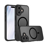 卡莱澳【肤感磁吸】适用iPhone17手机壳 苹果17保护套 磁吸无线充电磨砂防摔软边保护套 黑色