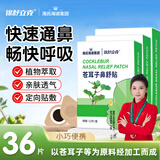 海氏海诺苍耳子鼻舒贴鼻炎贴婴儿儿童成人鼻塞通鼻神器通气鼻贴宝宝36贴