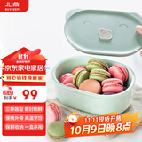北鼎陶瓷猪猪饭盒便携保鲜盒上班族学生带饭餐盒蒸锅烤箱15cm浅衫绿