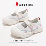 ABC KIDS女童运动鞋夏季童鞋公主鞋儿童透气跑步鞋子3576米蓝玫33