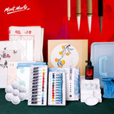 蒙玛特国画颜料国画工具套装毛笔墨汁毛毡初学者12色12ML16件套含工具箱 V CS-GH12S12ML-1