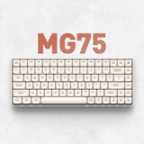 IQUNIX MG65系列矮轴机械键盘无线三模适配Mac平板办公超薄游戏 MG75 雾苏白 轻羽轴