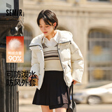 森马（Semir）轻松羽绒|羽绒服女宽松连帽面包服冬防泼水防风外套101724113045
