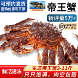 鲜活速冻俄罗斯阿拉斯加帝王蟹特大螃蟹生鲜海鲜 生冻帝王蟹 10-11斤（只）(送石斑鱼)