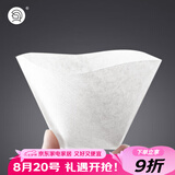 Hero咖啡滤纸扇形滤纸手冲咖啡滤纸滴漏咖啡机过滤纸白色100片