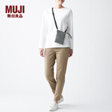 无印良品（MUJI）不易沾水迷你薄款小挎包单肩包斜挎包便携小包EAI02A0A 灰色 EFC92A0A 长18*宽13cm