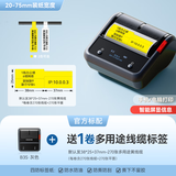 精臣B3S/B4线缆智能标签打印机 通信机房线缆电信光纤尾纤标识蓝牙手持刀型网线布线便携式不干胶热敏 B3S（机器+赠多用途线缆标签+赠胸包）