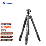 富图宝（Fotopro）飞行一号 球形云台相机微单摄影摄像无中轴扳扣碳纤维三脚架 原碳灰 含手机夹