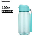特百惠（Tupperware）乐趣550ML塑料杯夏季男女学生便携运动水杯子大容量双饮口 碧海蓝