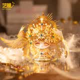 艺模喵之城天使猫咪 3D立体拼图金属拼装模型玩具摆件手工DIY礼物