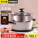 炊大皇 汤锅易洁不粘锅煲汤炖煮熬粥汤奶锅24cm 电磁炉通用 缤纷B50229