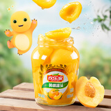 欢乐家&奶龙 黄桃橘子罐头900gX2瓶 新鲜水果肉糖水雪梨椰果罐头大瓶装 【奶龙联名】黄桃罐头900gX2瓶