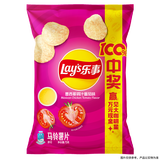 乐事（Lay's）薯片 墨西哥鸡汁番茄味 75克 休闲零食 膨化食品【王鹤棣推荐】