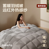 网易严选95%白鹅绒被子中国大鹅羽绒被芯抗菌静音0压感鹅腹大朵绒 【 升温13.6℃ 50%鹅绒】冬被 200*230cm 适合1.5/1.8米床