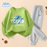 班尼路（Baleno）男童套装2025春秋款中大童休闲运动卫衣秋季衣服男孩秋装两件套潮