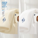JEANSWEST LIFE真维斯纯棉长袖t恤男春秋新款小胸标印花打底衫青少年220g上衣男A