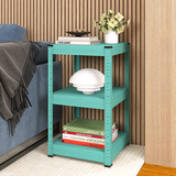 峰阳货架置物架 家用多层置物架  客厅卫生间落地收纳架 蓝色 80*40*160cm 五层 蒂芙尼蓝色