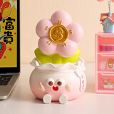 杞乐生日礼物女圣诞节平安夜桌面摆件治愈系伴手礼送男友闺蜜工位装饰 有钱花摆件粉色【礼盒包装】