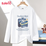 班尼路（Baleno）t恤男长袖春秋季情侣休闲潮流体恤衫宽松纯棉大码圆领打底衫上衣