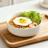 亿嘉（IJARL） 陶瓷面碗中式餐具汤碗饭碗家用碗沙拉碗汤碗可微波碗具 6英寸