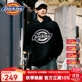 dickies【经典款】卫衣 logo印花连帽棉毛圈布卫衣休闲卫衣730 黑色 M