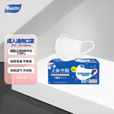 MASTO日本一次性成人口罩6mm舒适宽耳绳秋冬季透气细菌过滤≥99% 非独