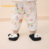 巴拉巴拉balaOne宝宝地板袜防滑点胶冬加绒婴幼儿保暖袜学步209425172203