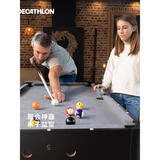 迪卡侬（DECATHLON）可折叠式小型家庭台球桌灰色均码-4265219