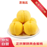 京地达山东蒙阴黄桃 净重3斤 单果约150g黄毛桃水果锦绣黄桃源头直发