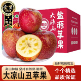 鲸咚亿农盐源冰糖心丑苹果大凉山丑苹果脆甜冰糖心苹果新鲜水果年货礼盒 9.5-10斤中果精选带箱净重8.6斤