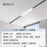 奥普（AUPU）【补贴15%】L1BS语音控制除臭线型风暖浴霸蜂窝大板集成吊顶L10B L1B+线型灯*2+装饰板恒温暖+智能