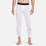 耐克（NIKE）男健身裤 春秋紧身训练裤 弹力贴身 FB7953-100 白 M  