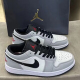 KLAINIKEAIR NIKE莆田纯原高版本AJ1低帮烟灰篮球鞋乔一男女同款情侣潮流 烟灰_AJ1乔一摩擦有声 40