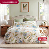 Harbor House家纺纯棉磨毛四件套100%新疆长绒棉被套床单秋冬季适用磨毛四件套 爆款【Mia】全棉磨毛四件套 1.5米 床单款 （被套200*230cm）