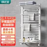 欧比亚小背篓暖气片卫浴水暖钢制卫生间壁挂式散热器厕所自采暖供暖背篓 高 1000mm*450mm 中心距 亮白色