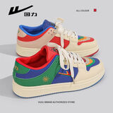 回力女鞋2026新款夏季潮款红色鞋子女款情侣透气百搭婚鞋运动休闲板鞋 鸳鸯色 建议拍大一码 38