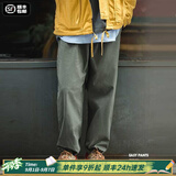 马登工装美式复古Easypants卡其休闲裤军绿色宽松直筒束脚长裤子男秋 灰绿色 XL