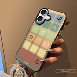 江铭 适用苹果17手机壳iphone17保护套全包防摔男女款创意保护壳彩银壳彩色格子