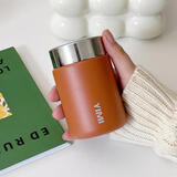 西多米保温杯女生高颜值便携迷你口袋款316不锈钢小咖啡杯焦糖色230ML