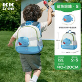 Kocotreekk树儿童书包超轻大容量出游包幼儿园防丢失双肩包卡通 鲨鱼 S