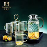 麦赫比Myhobby高硼硅玻璃冷水壶凉水壶耐高温凉水杯子喝水杯套装家用茶杯壶水具