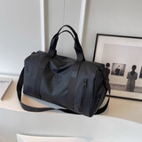 旅行包男士健身包大容量手提包行李袋女短途出差运动游泳干湿分离 黑色【可套行李箱】干湿分离鞋仓 多隔层大容量