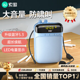 索爱（soaiy）S318小蜜蜂扩音器教师专用防啸叫蓝牙音箱音响TF卡内置300录音喇叭麦克风户外便携式导游导购教学