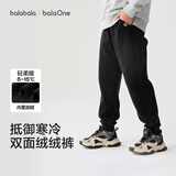 巴拉巴拉童装儿童裤子男童女童长裤2025冬加绒运动休闲束脚裤209425108204